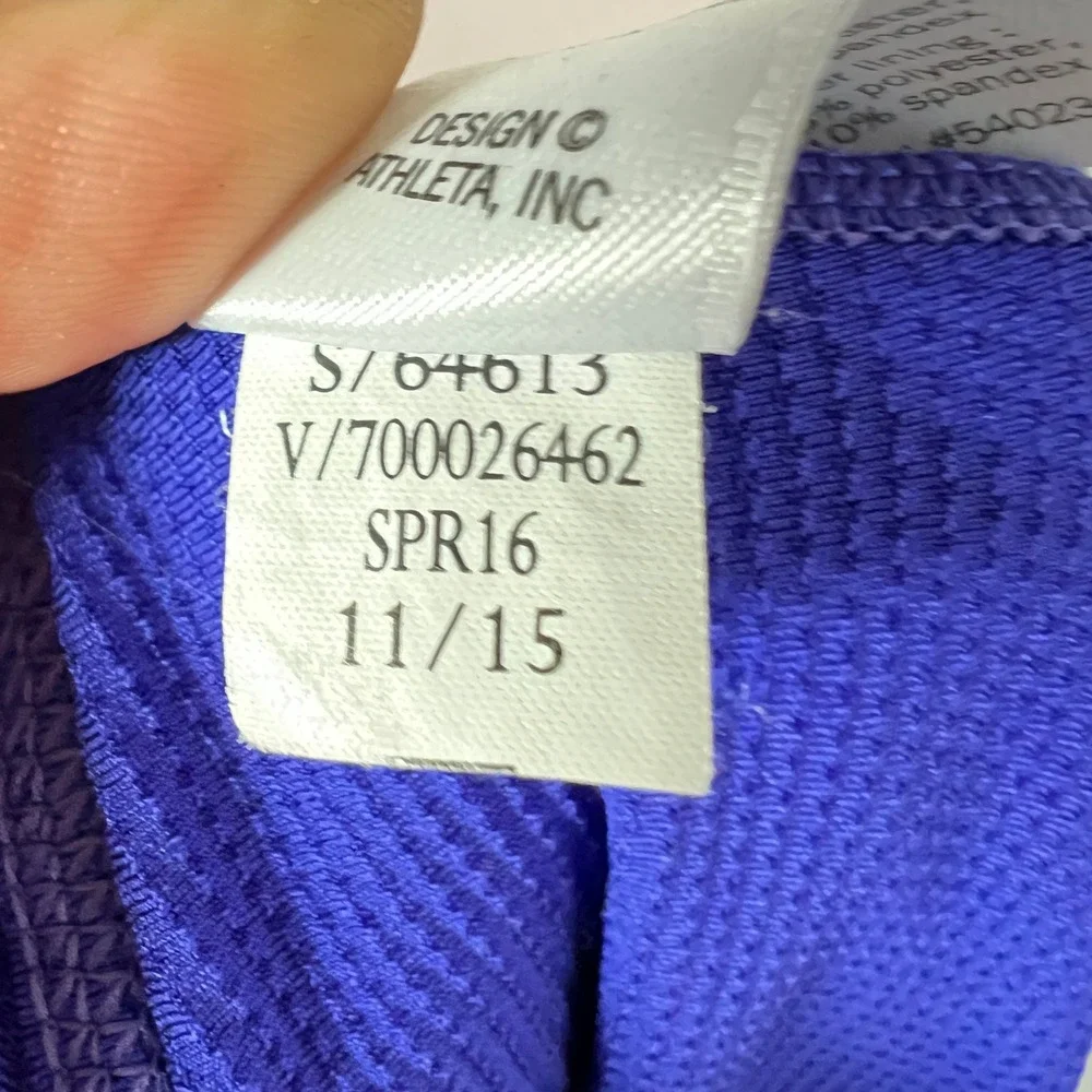 Athleta Swagger Skort Sz Large Tennis Skirt Purple Ruffle Sporty Athletic - Picture 6 of 9